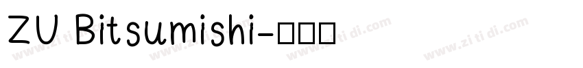 ZU Bitsumishi字体转换